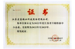 江蘇省專精特新中小企業(yè)